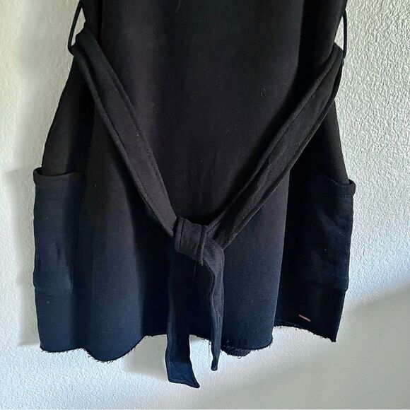 Anthropologie black summer tank dress w/ pockets cotton stretch NWT M/L - Picture 7 of 16